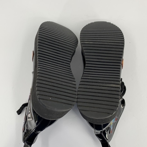 Steve Madden JKudos patent combat boots crystal limited edition butterfly girl 4 - Picture 5 of 6